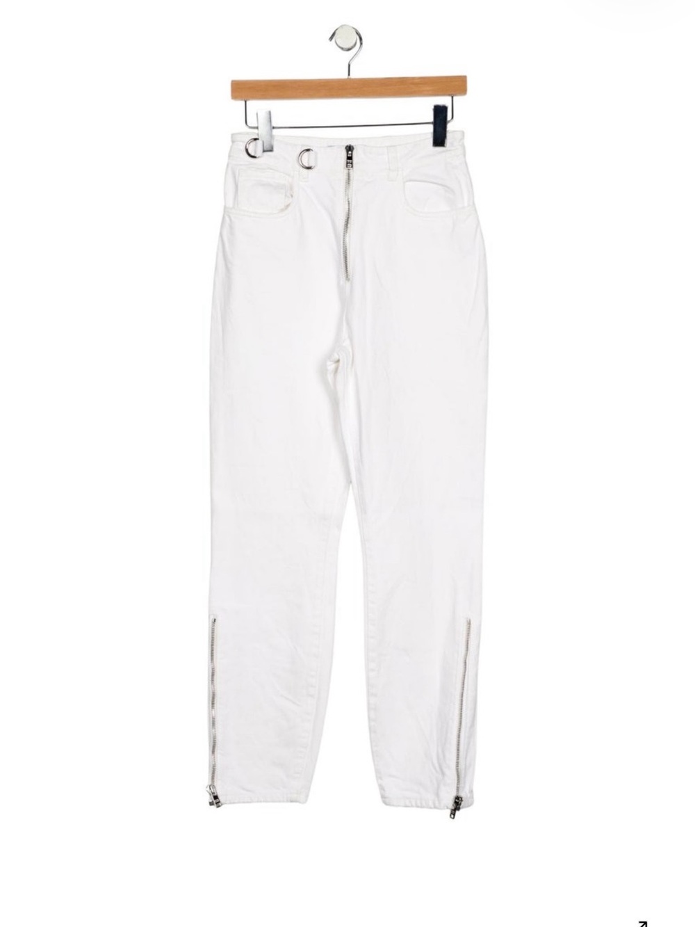 EUC! Prada Women’s White Zip-Front Jeans